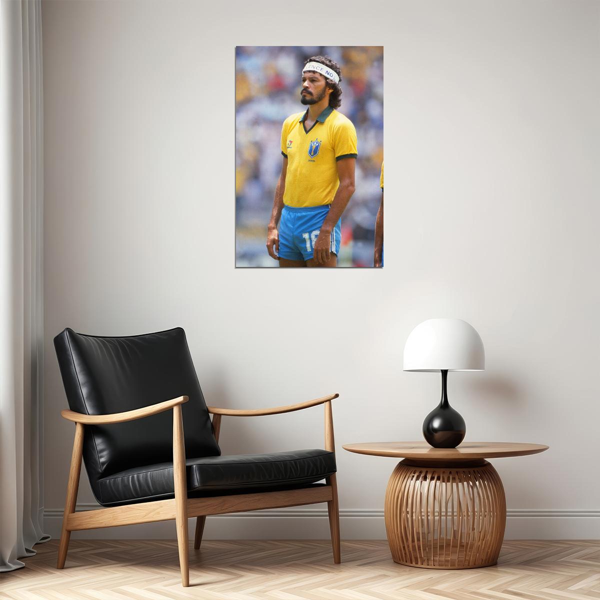 Brasileiro Oliveira Former Brazilian Football Player Poster Wall Art Print Home Wall Decor - xonomax