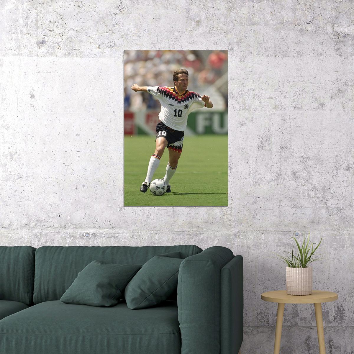 Lothar Matthaus Former German Football Player Poster Wall Art Print Home Wall Decor - xonomax