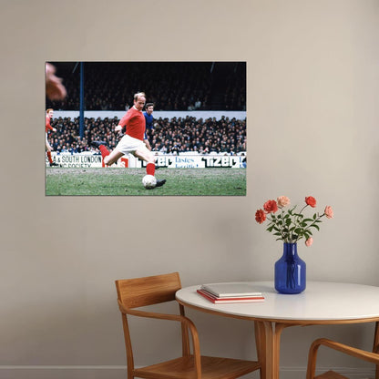 Bobby Charlton Former English Football Player Poster Wall Art Print Home Wall Decor - xonomax