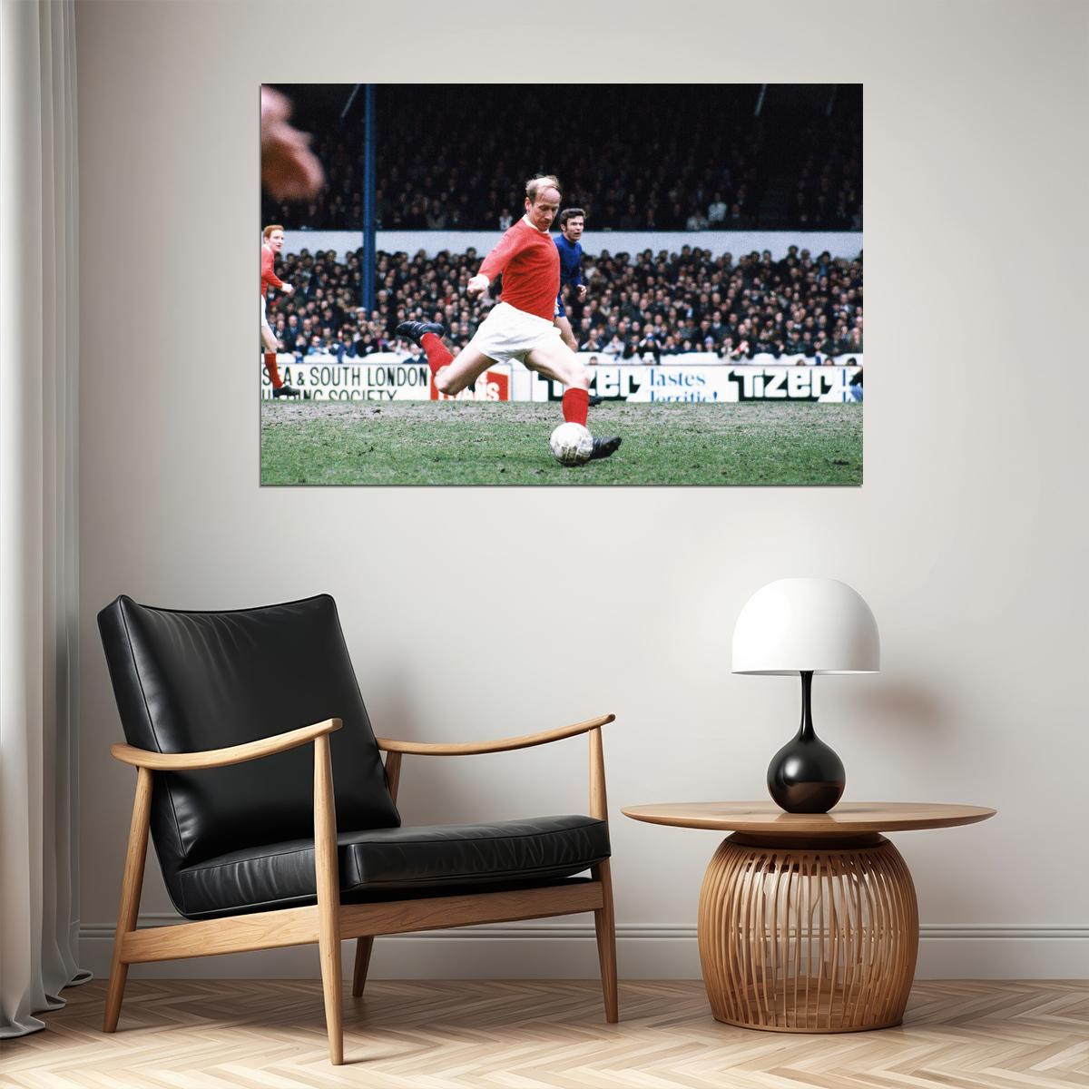 Bobby Charlton Former English Football Player Poster Wall Art Print Home Wall Decor - xonomax