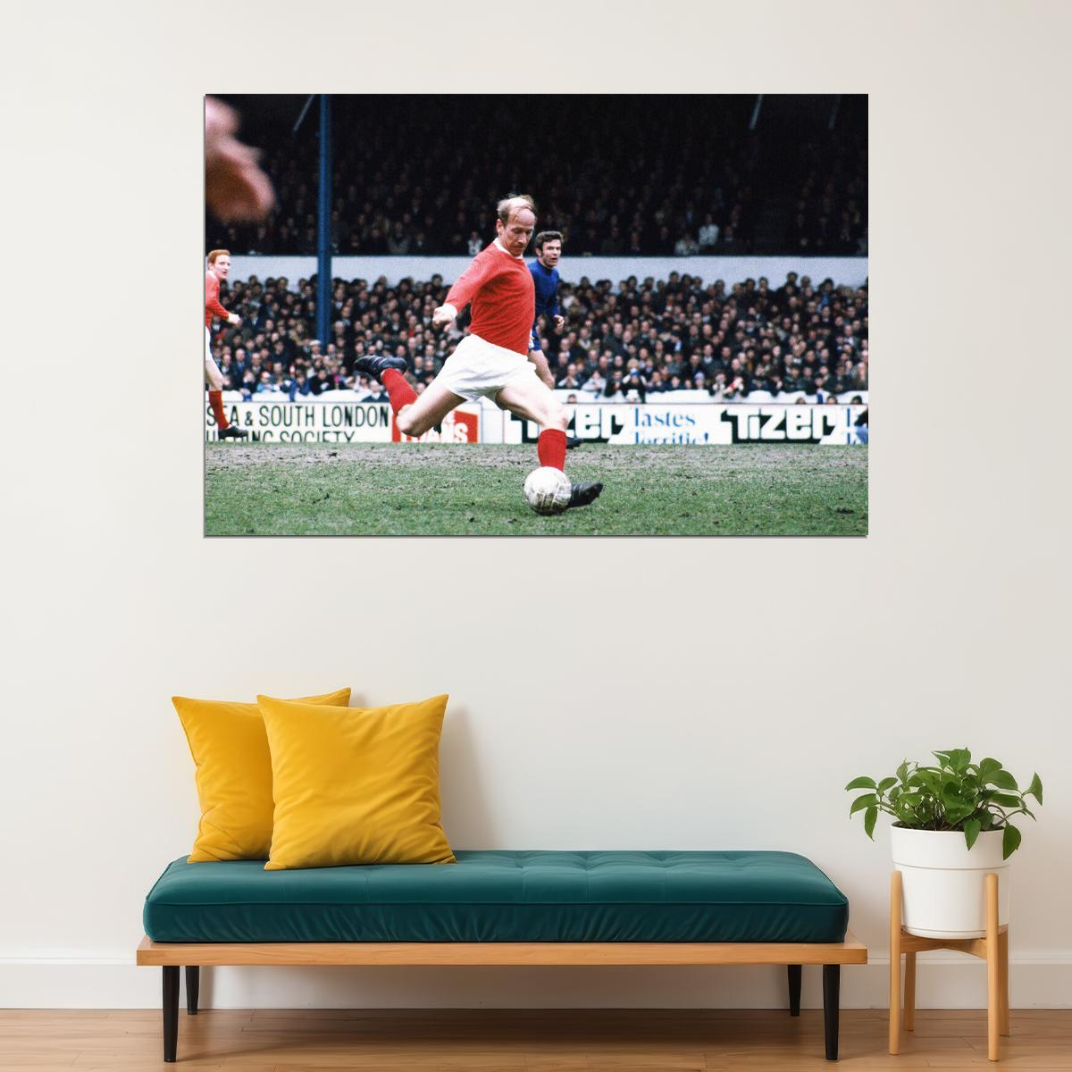 Bobby Charlton Former English Football Player Poster Wall Art Print Home Wall Decor - xonomax