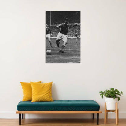 Ferenc Puskas Hungarian Football Player And Coach Poster Wall Art Print Home Wall Decor - xonomax