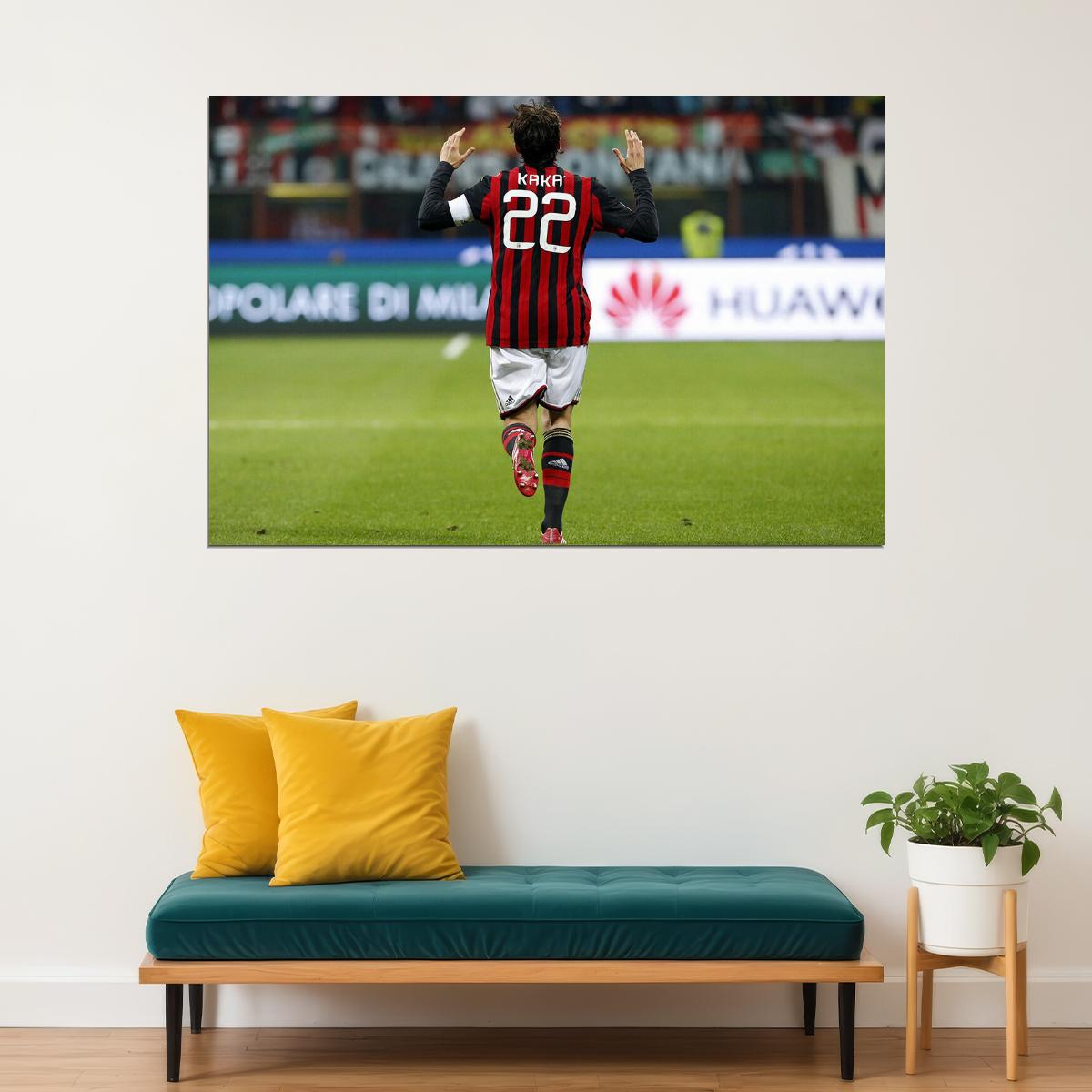 Former Brazilian National Football Player Kaka Poster Wall Art Print Home Wall Decor - xonomax