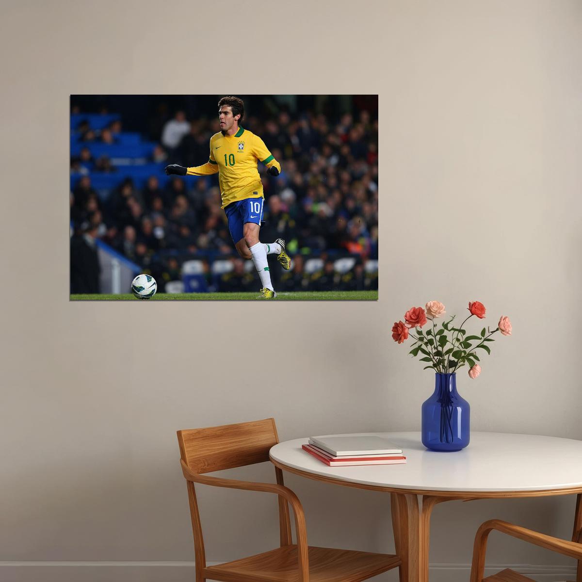 Kaka Former Brazilian National Football Player Poster Wall Art Print Home Wall Decor - xonomax