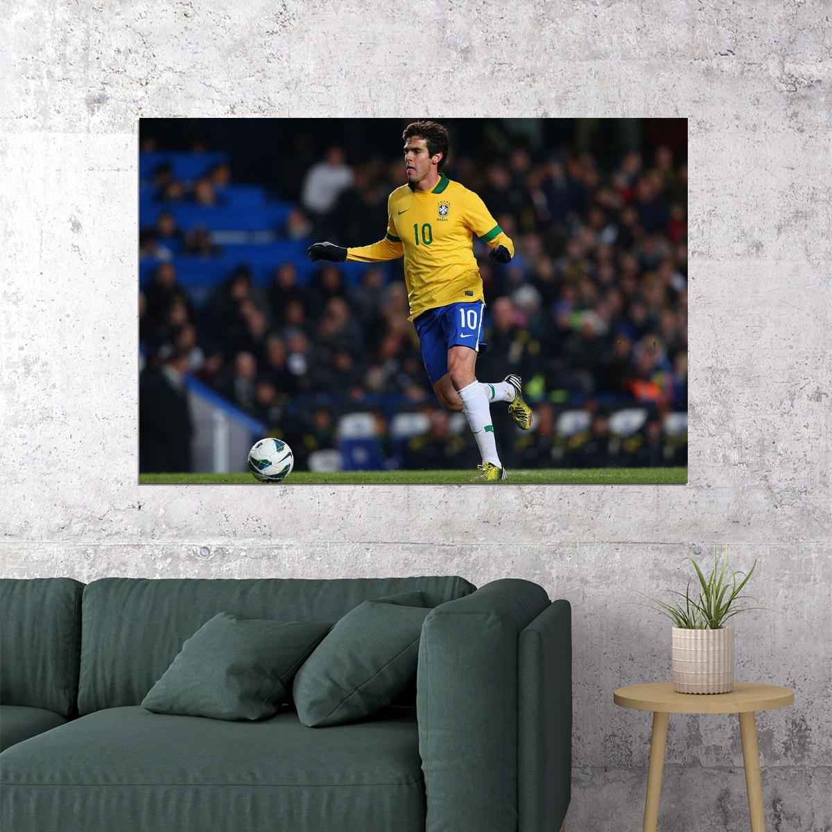 Kaka Former Brazilian National Football Player Poster Wall Art Print Home Wall Decor - xonomax