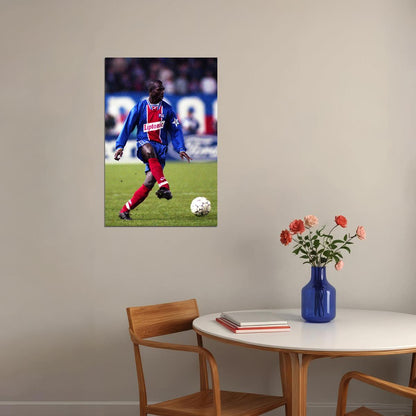 Former Liberian Football Player Politician George Weah Poster Wall Art Print Home Wall Decor - xonomax