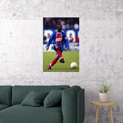 Former Liberian Football Player Politician George Weah Poster Wall Art Print Home Wall Decor - xonomax