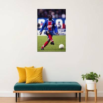 Former Liberian Football Player Politician George Weah Poster Wall Art Print Home Wall Decor - xonomax