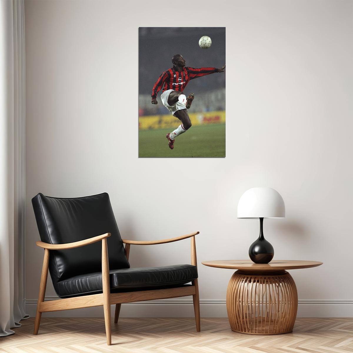 George Weah Former Liberian Football Player Politician Poster Wall Art Print Home Wall Decor - xonomax
