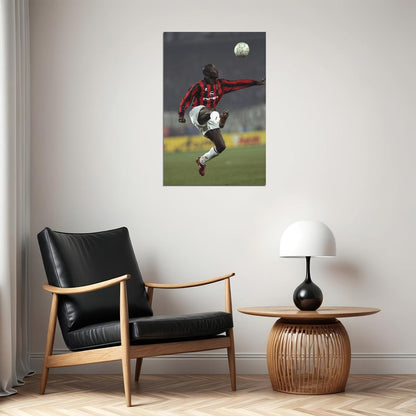 George Weah Former Liberian Football Player Politician Poster Wall Art Print Home Wall Decor - xonomax