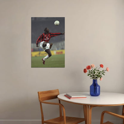 George Weah Former Liberian Football Player Politician Poster Wall Art Print Home Wall Decor - xonomax