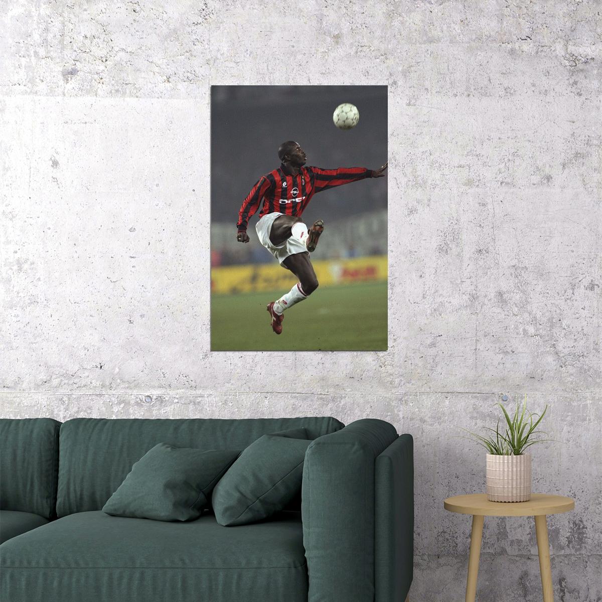 George Weah Former Liberian Football Player Politician Poster Wall Art Print Home Wall Decor - xonomax
