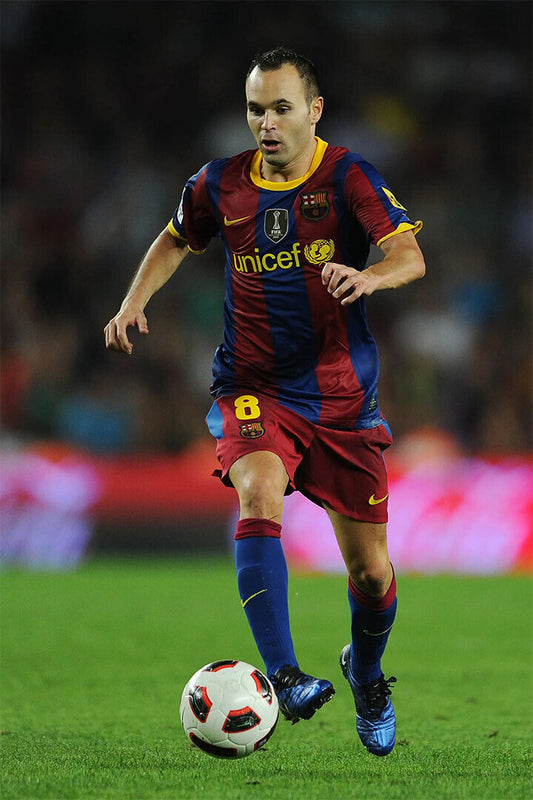 Andres Iniesta Spanish National Football Player Athlete Poster Wall Art Print Home Wall Decor - xonomax