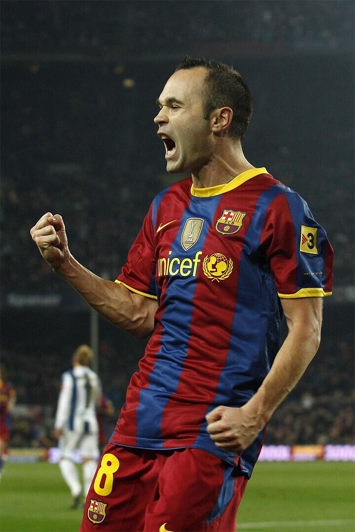 Andres Iniesta Spanish National Football Player Athlete Poster Wall Art Print Home Wall Decor - xonomax