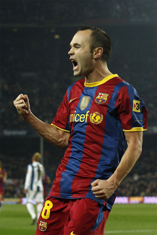 Andres Iniesta Spanish National Football Player Athlete Poster Wall Art Print Home Wall Decor - xonomax
