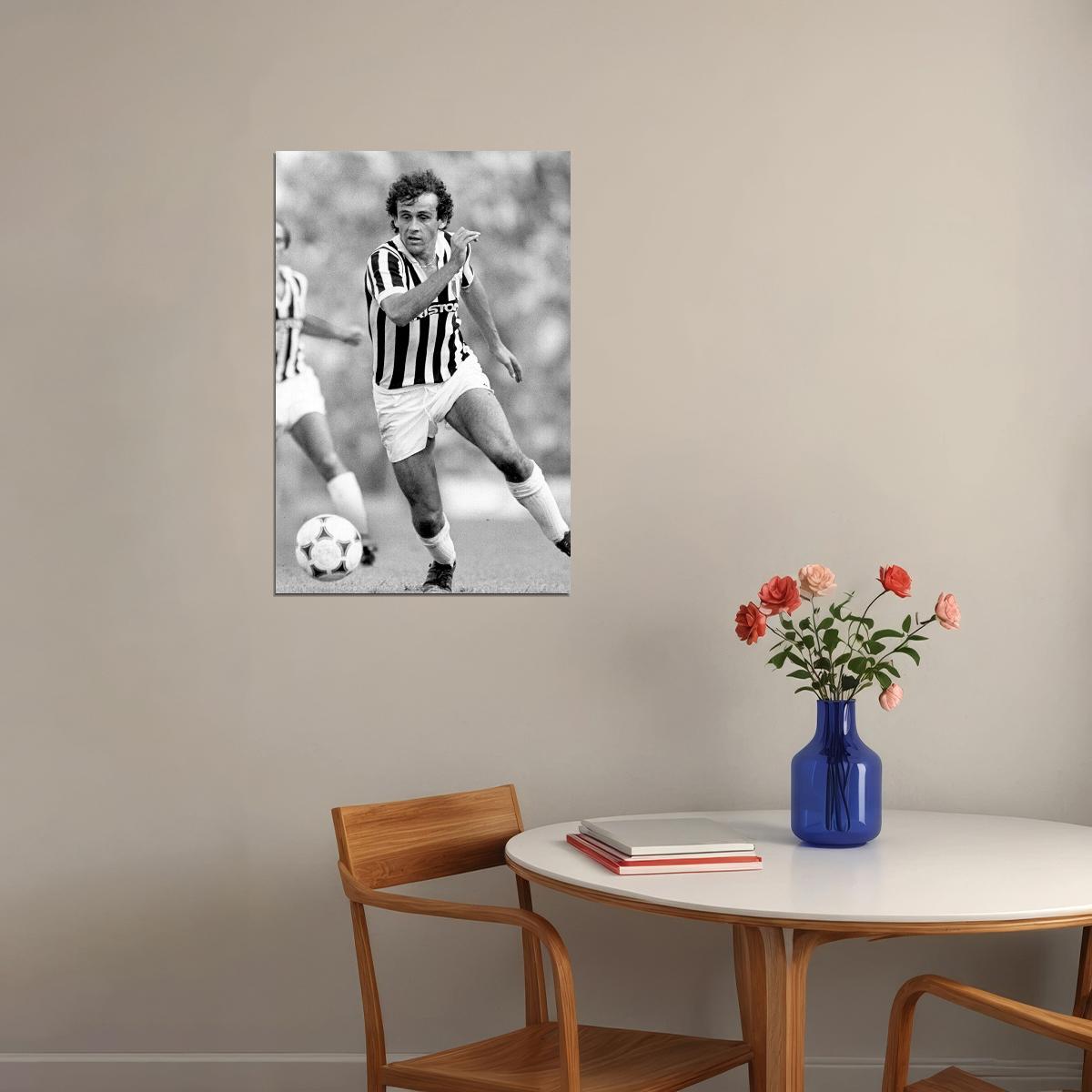 French Former Football Player Michel Platini Poster Wall Art Print Home Wall Decor - xonomax