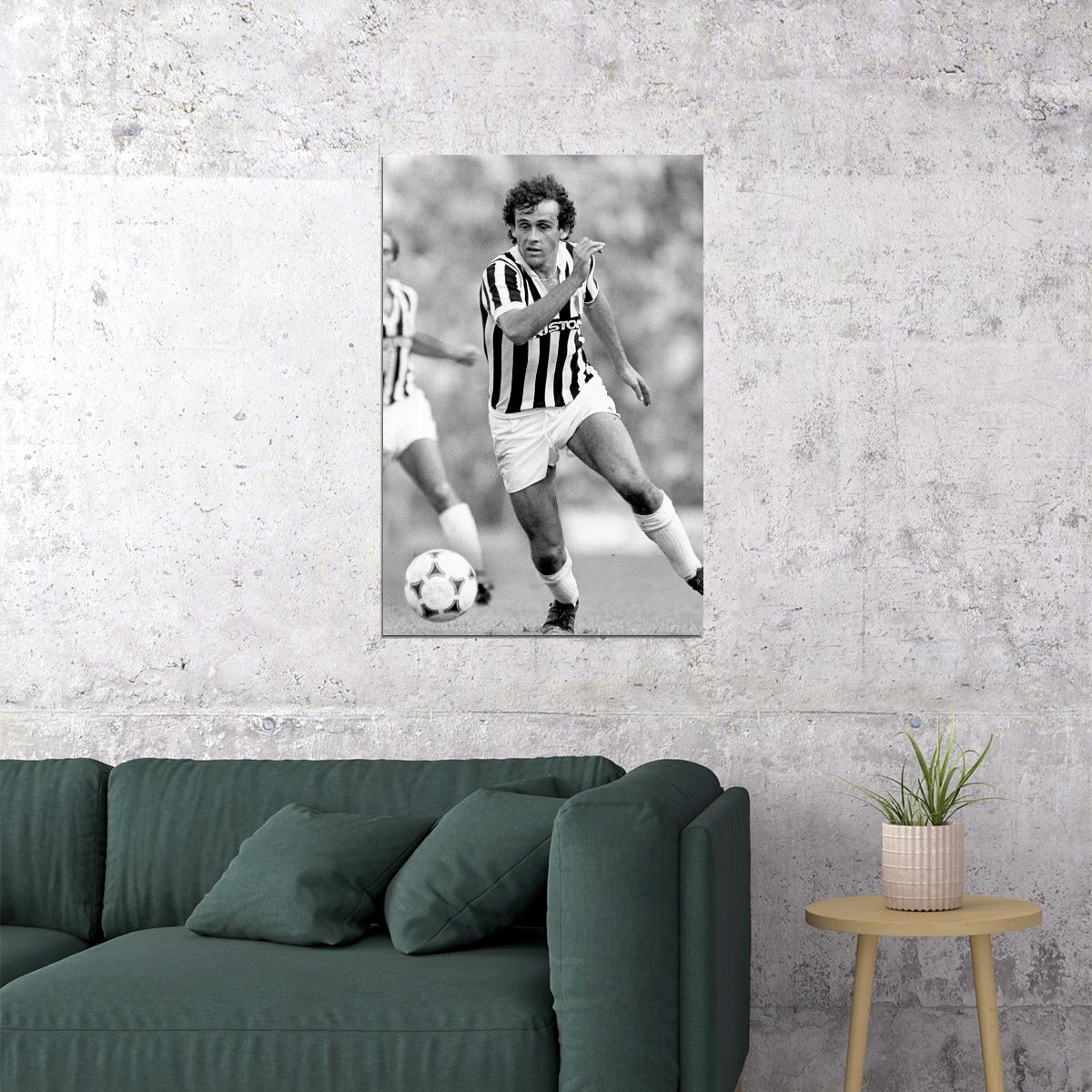 French Former Football Player Michel Platini Poster Wall Art Print Home Wall Decor - xonomax