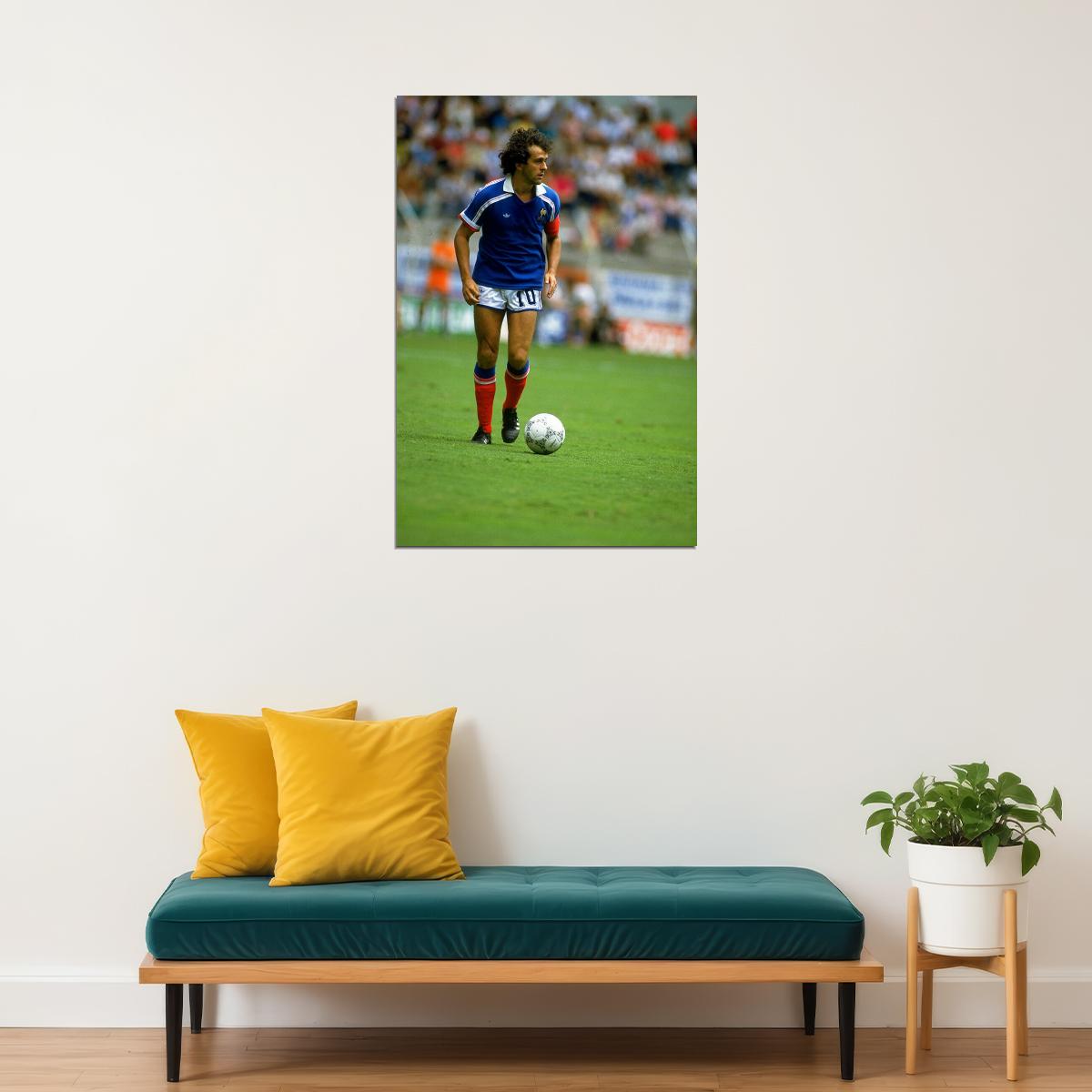 Michel Platini French Former Football Player Poster Wall Art Print Home Wall Decor - xonomax