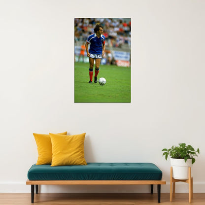 Michel Platini French Former Football Player Poster Wall Art Print Home Wall Decor - xonomax