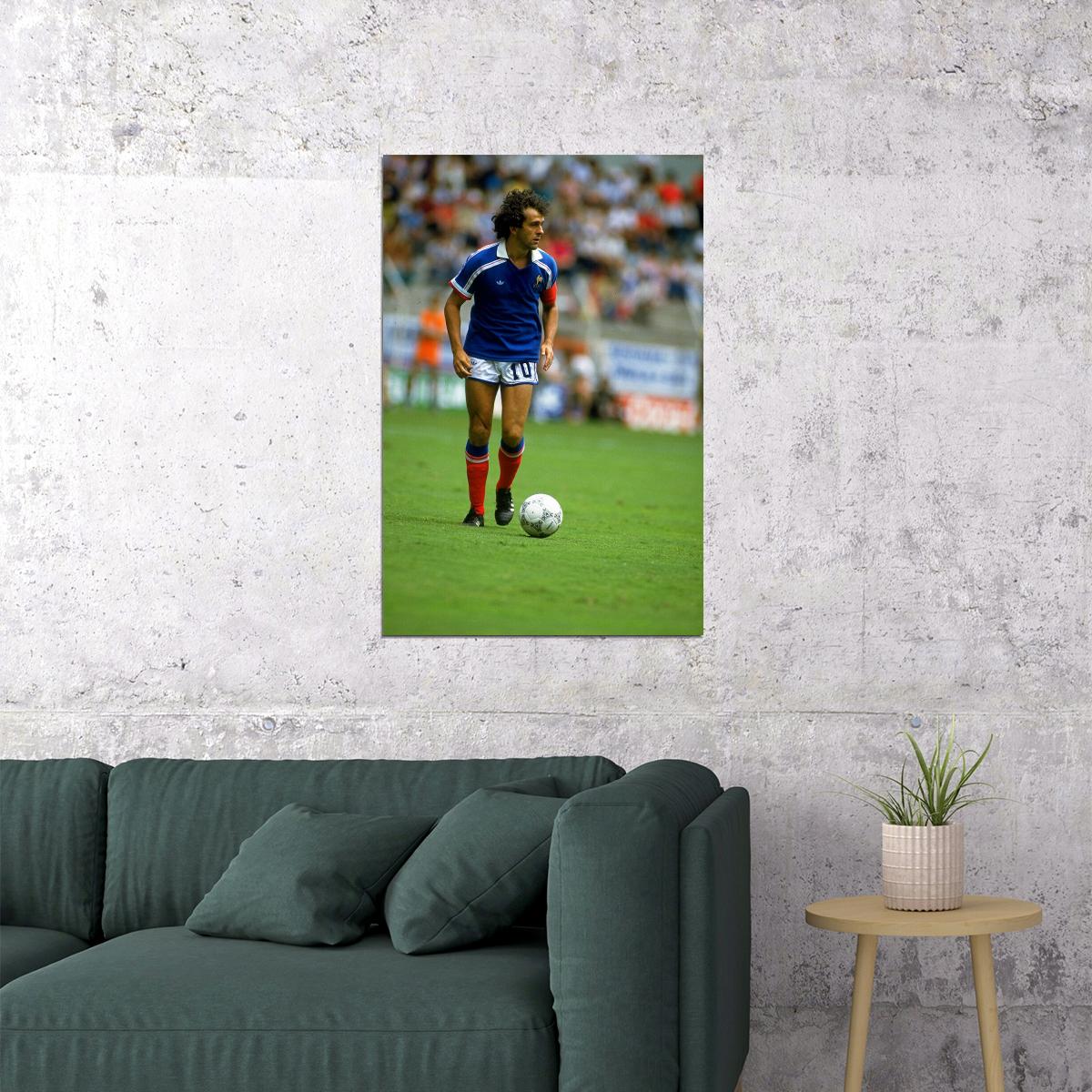 Michel Platini French Former Football Player Poster Wall Art Print Home Wall Decor - xonomax