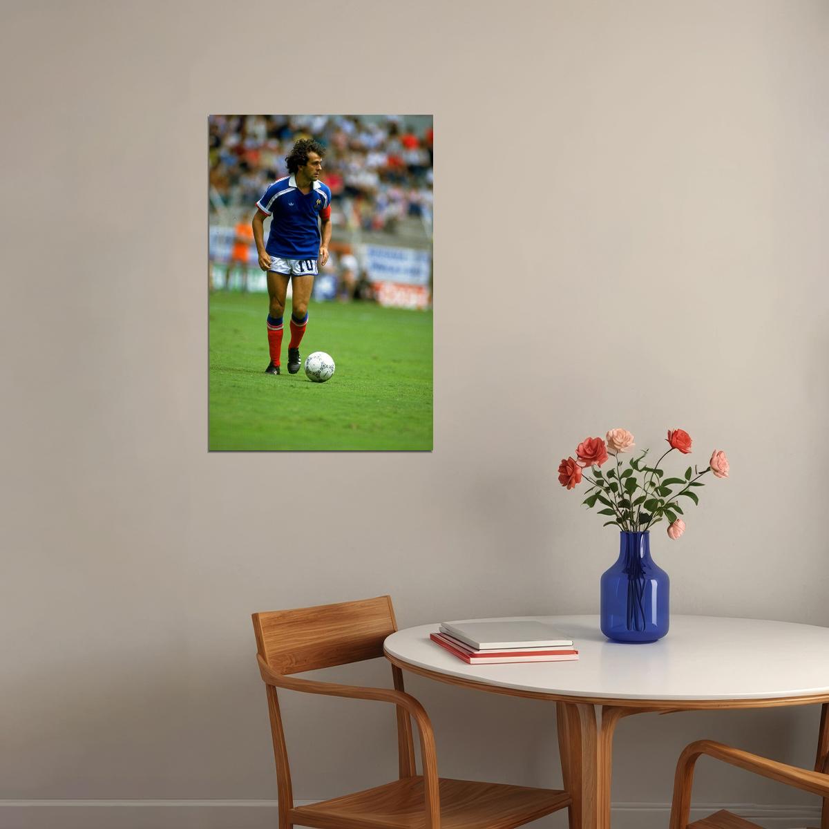Michel Platini French Former Football Player Poster Wall Art Print Home Wall Decor - xonomax