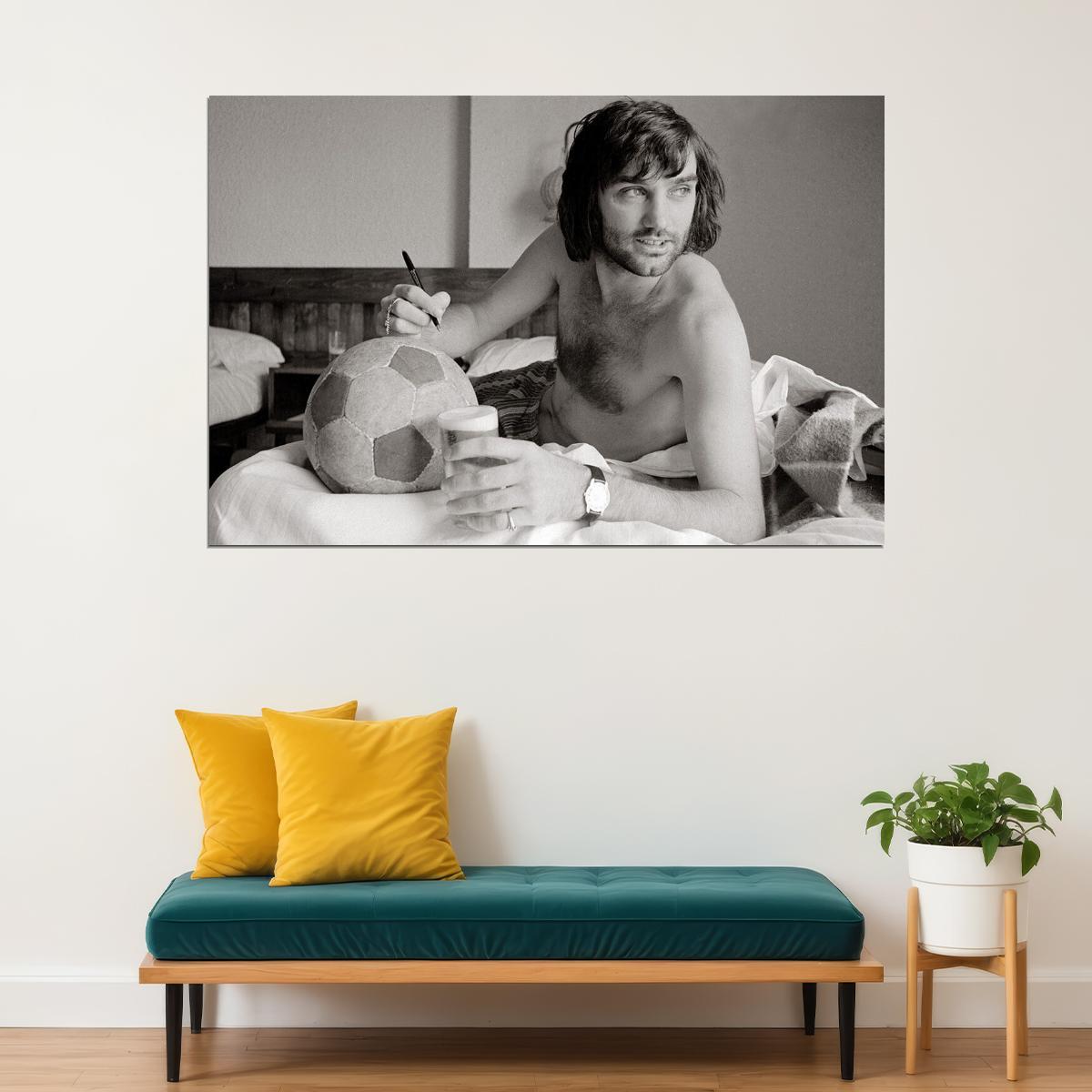 Northern Irish Former Football Player George Best Poster Wall Art Print Home Wall Decor - xonomax