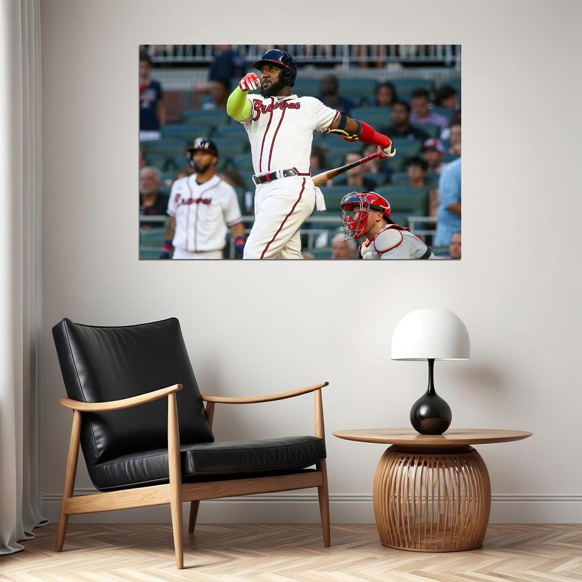 Marcell Ozuna Atlanta Braves Baseball Player Athlete Poster Wall Art Print Home Wall Decor - xonomax
