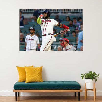 Marcell Ozuna Atlanta Braves Baseball Player Athlete Poster Wall Art Print Home Wall Decor - xonomax