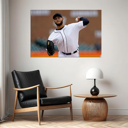 Eduardo Rodriguez Detroit Tigers Baseball Player Athlete Poster Wall Art Print Home Wall Decor - xonomax