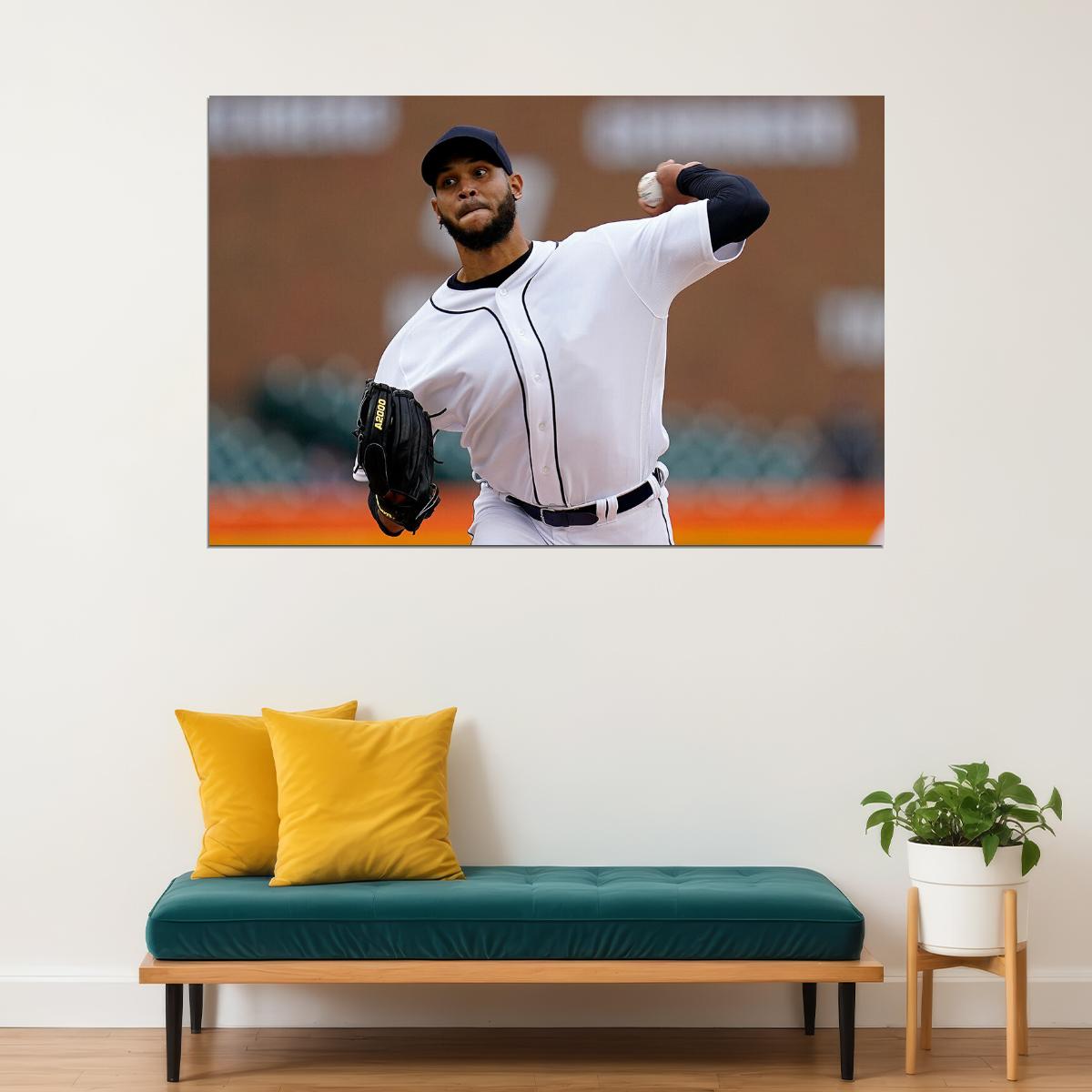 Eduardo Rodriguez Detroit Tigers Baseball Player Athlete Poster Wall Art Print Home Wall Decor - xonomax