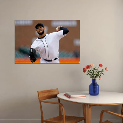 Eduardo Rodriguez Detroit Tigers Baseball Player Athlete Poster Wall Art Print Home Wall Decor - xonomax