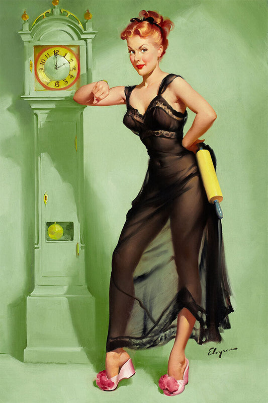 1950's Vintage Style Pin-up The Honeymoon's Over Poster Wall Art Print Home Wall Decor - xonomax