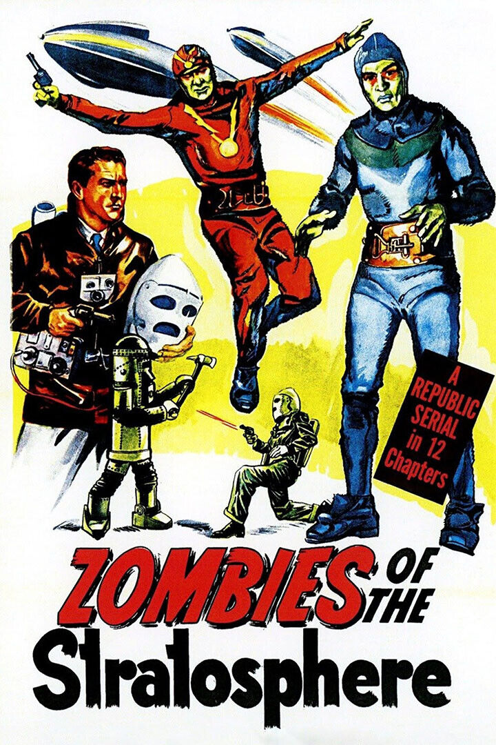 1950s Zombies Of The Startosphere Classic Movie Action Poster Wall Art Print Home Wall Decor - xonomax