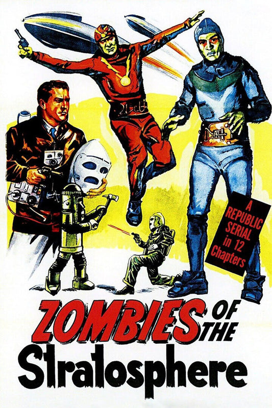 1950s Zombies Of The Startosphere Classic Movie Action Poster Wall Art Print Home Wall Decor - xonomax