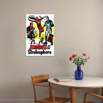 1950s Zombies Of The Startosphere Classic Movie Action Poster Wall Art Print Home Wall Decor - xonomax