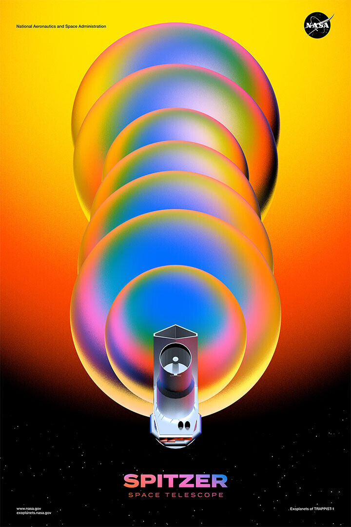 Nasa / Jpl Spitzer Space Telescope! Science Poster Wall Art Print Home Wall Decor - xonomax