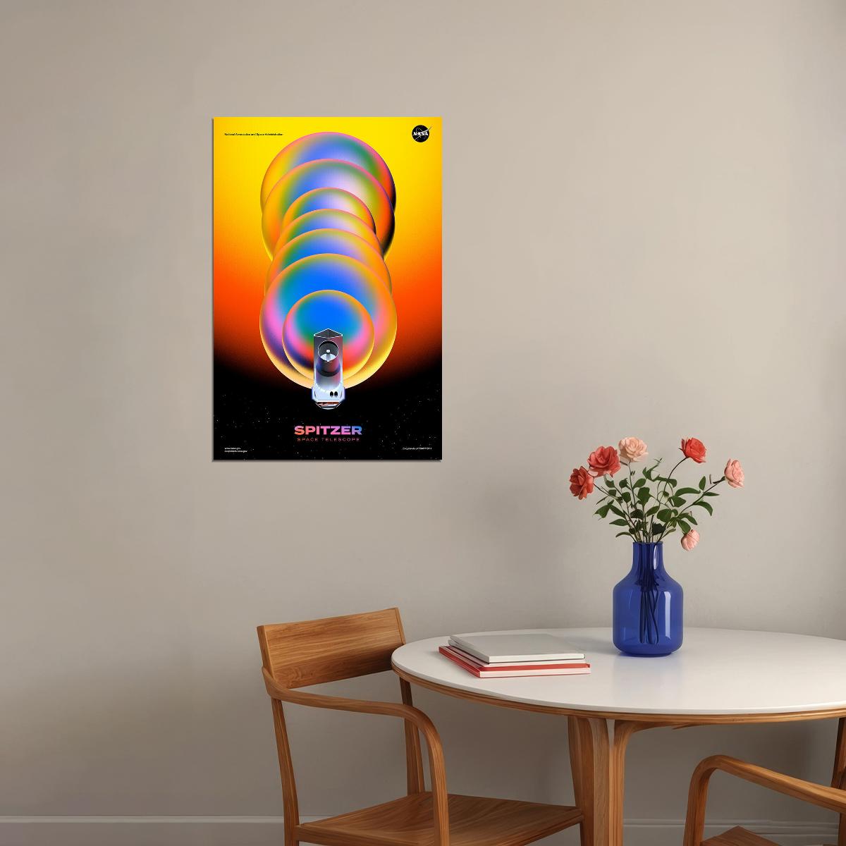 Nasa / Jpl Spitzer Space Telescope! Science Poster Wall Art Print Home Wall Decor - xonomax