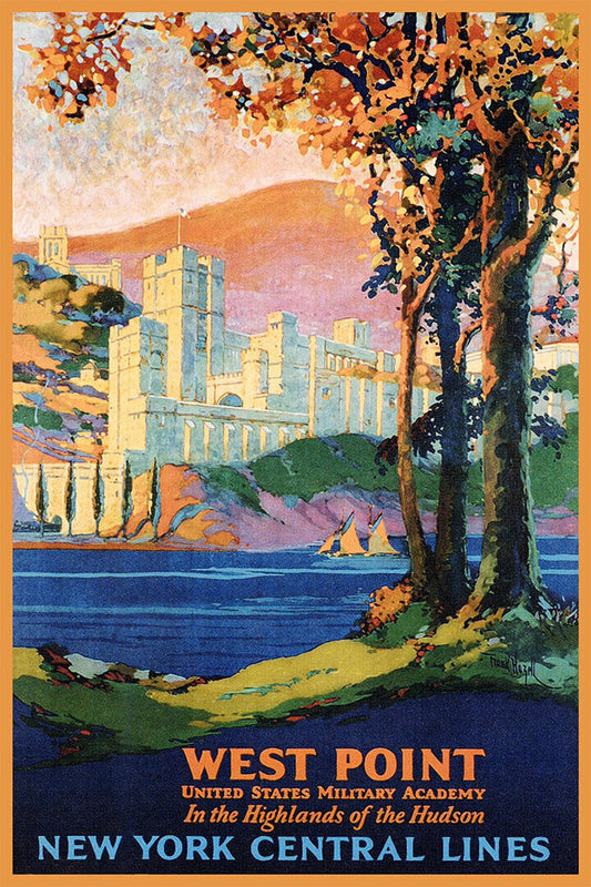 West Point New York Central Lines City Vintage Style Poster Wall Art Print Home Wall Decor - xonomax