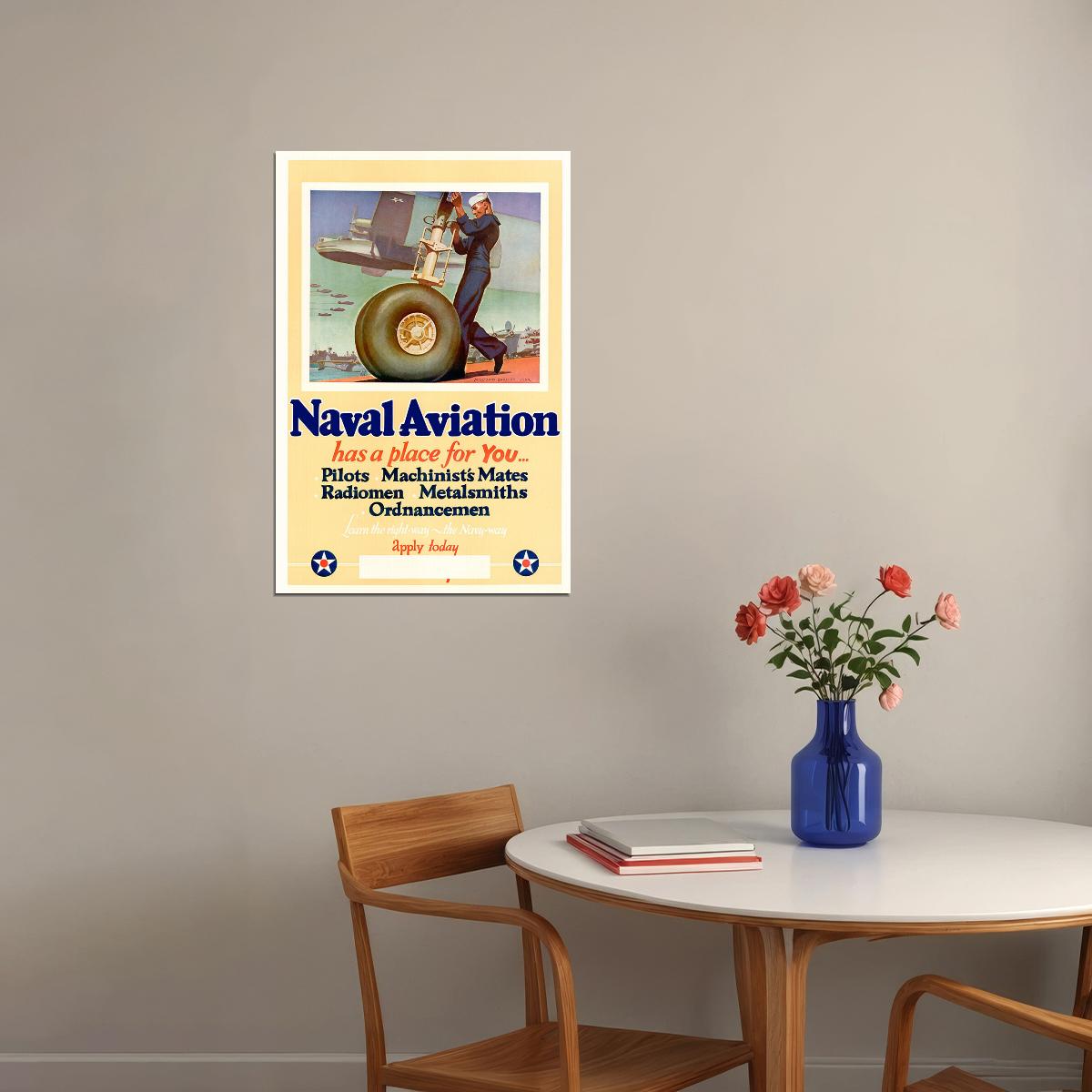 Naval Aviation Pilots Machinists Ordnancemen Wwii Navy Poster Wall Art Print Home Wall Decor - xonomax