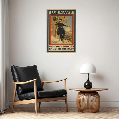 Us Navy Damn The Torpedoes! Wwi Navy Enlistment Poster Wall Art Print Home Wall Decor - xonomax