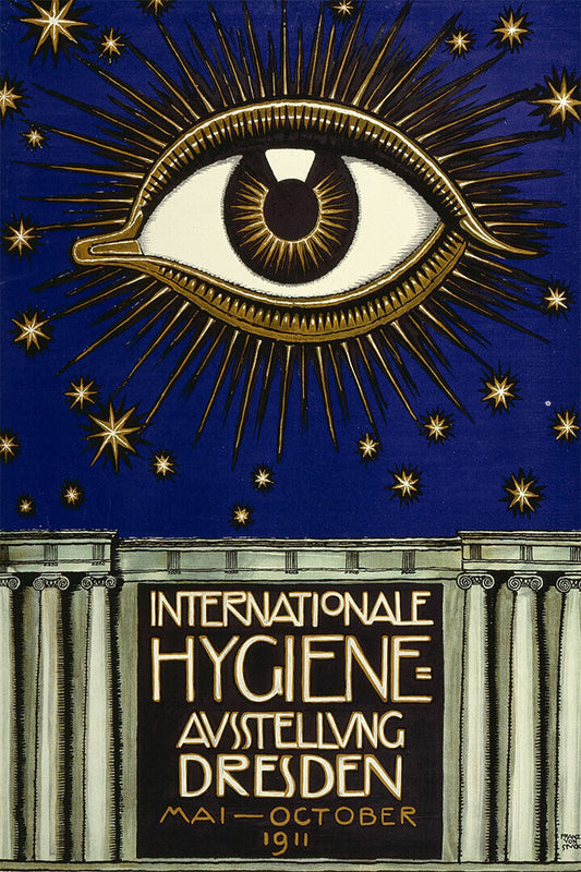 Interanationale Hygiene The All Seeing Eye Poster Wall Art Print Home Wall Decor - xonomax