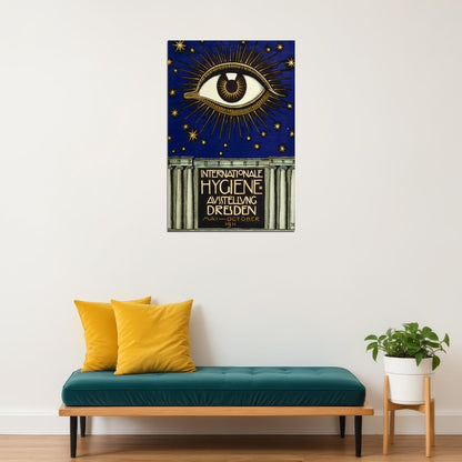 Interanationale Hygiene The All Seeing Eye Poster Wall Art Print Home Wall Decor - xonomax