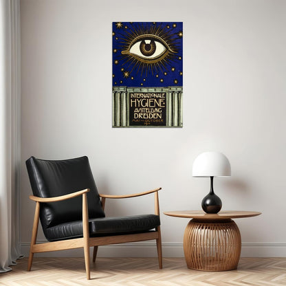 Interanationale Hygiene The All Seeing Eye Poster Wall Art Print Home Wall Decor - xonomax