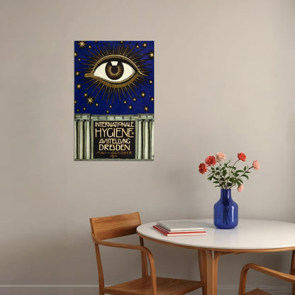 Interanationale Hygiene The All Seeing Eye Poster Wall Art Print Home Wall Decor - xonomax