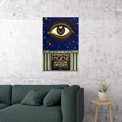 Interanationale Hygiene The All Seeing Eye Poster Wall Art Print Home Wall Decor - xonomax