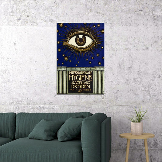 Interanationale Hygiene The All Seeing Eye Poster Wall Art Print Home Wall Decor - xonomax