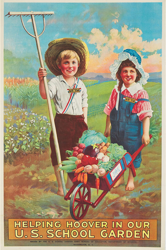 Us School Garden Vintage Style 1919 Wwi Front Poster Wall Art Print Home Wall Decor - xonomax