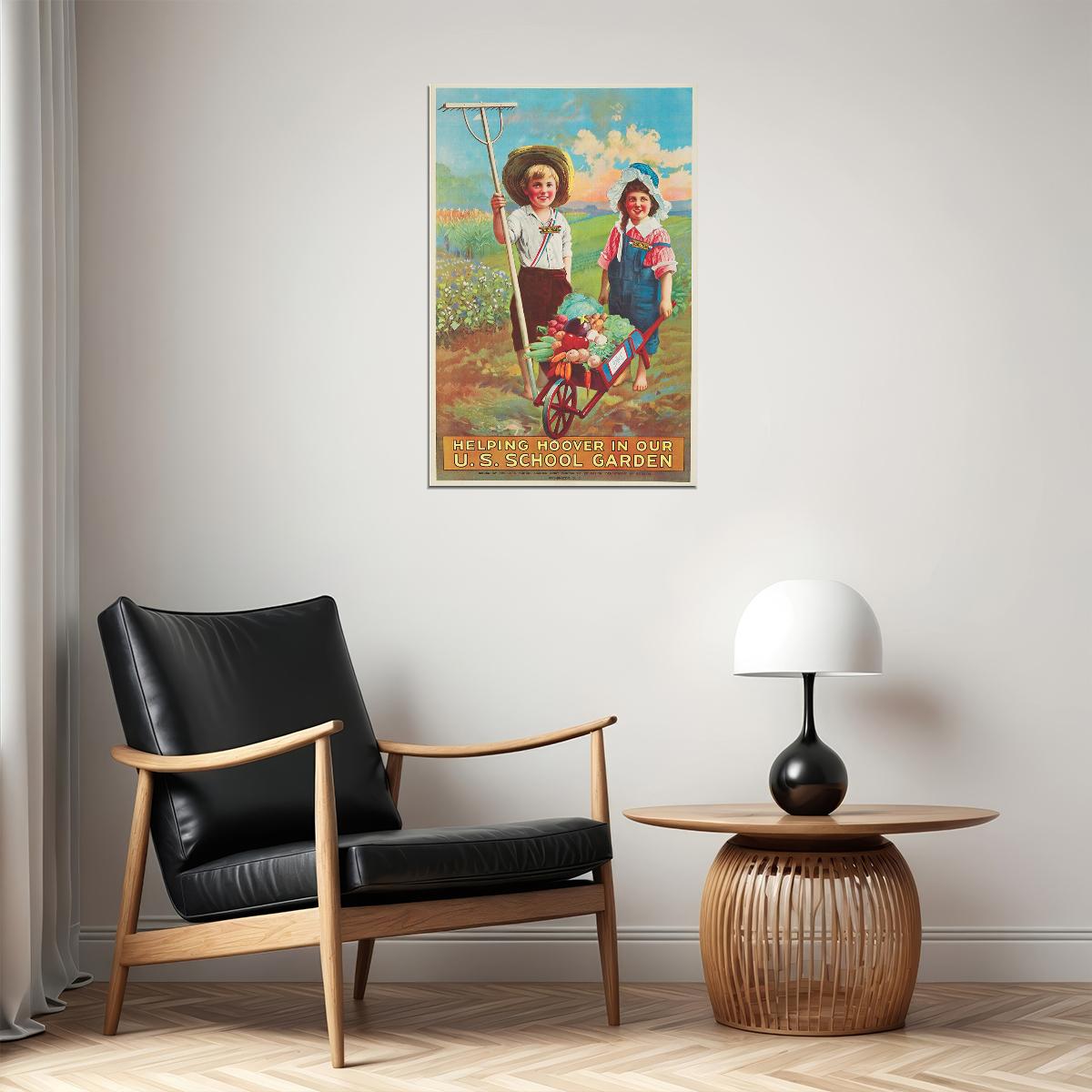 Us School Garden Vintage Style 1919 Wwi Front Poster Wall Art Print Home Wall Decor - xonomax