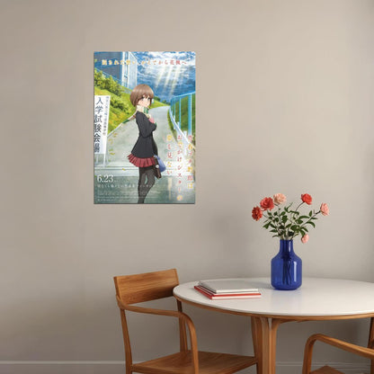 Rascal Does Not Dream Of A Sister Venturing Out Animation Poster Wall Art Print Home Wall Decor - xonomax
