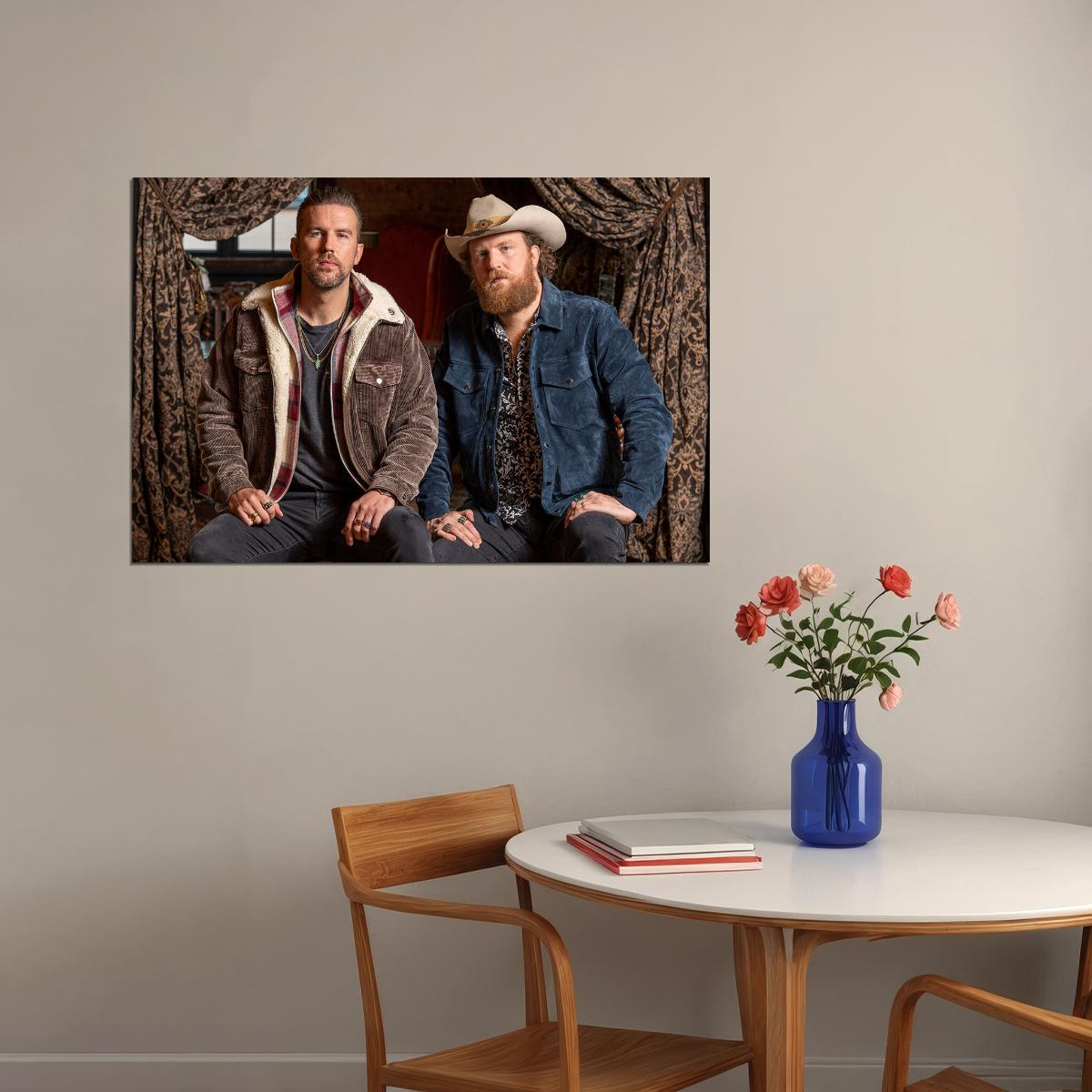 The Brothers Osborne American Country Music Duo Poster Wall Art Print Home Wall Decor - xonomax